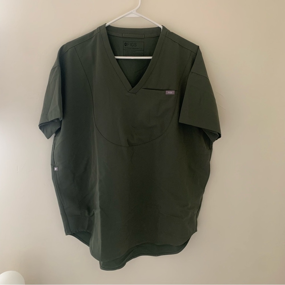 NWT Figs Dark Green Technical Collection Short Sleeve Size Large Women’s Scrub